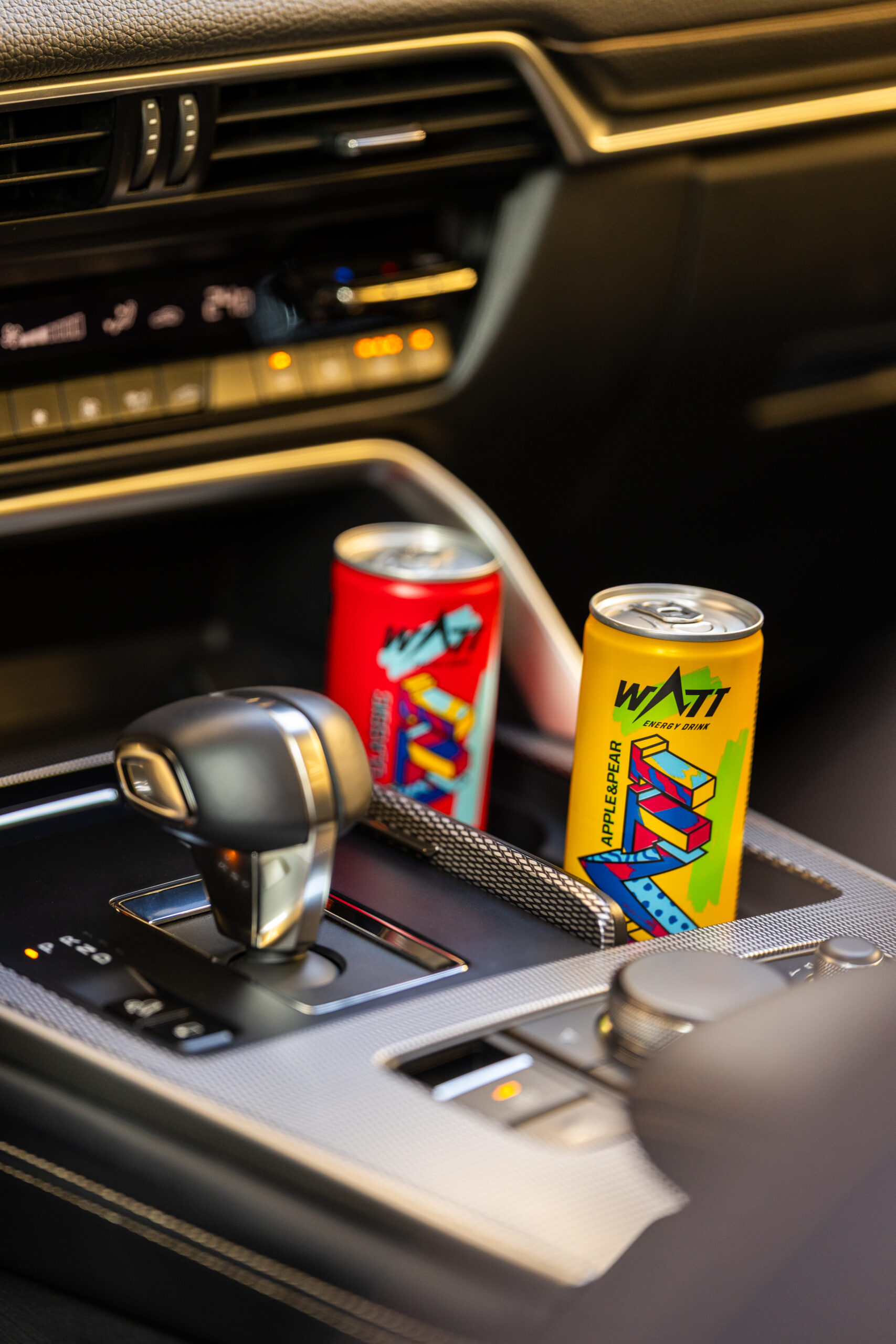 WATT energy drink car