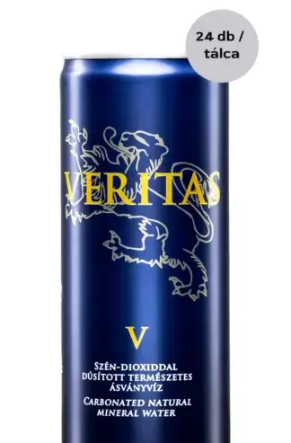 Veritas természetes szénsavas dobozos ásványvíz