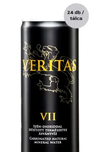 Veritas természetes szénsavas dobozos ásványvíz